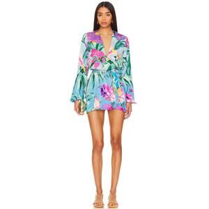 ROCOCO SAND Ocean Mini Dress in Turquoise